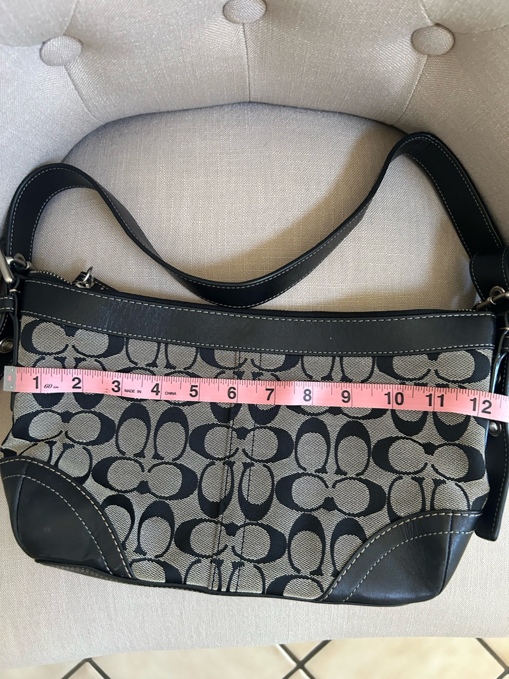 Coach Canvas Crossbody Bag in Black and gray - Picture 8 of 13